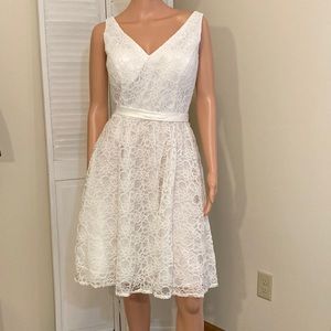 navy blue dress for baby girl Marina Cascade Midi Sheath Dress, Navy main image 1